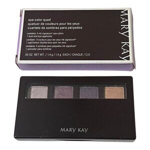 Mary Kay Eye Color Quad Taupe Plum Violet Gold w/Applicator #012745 New
